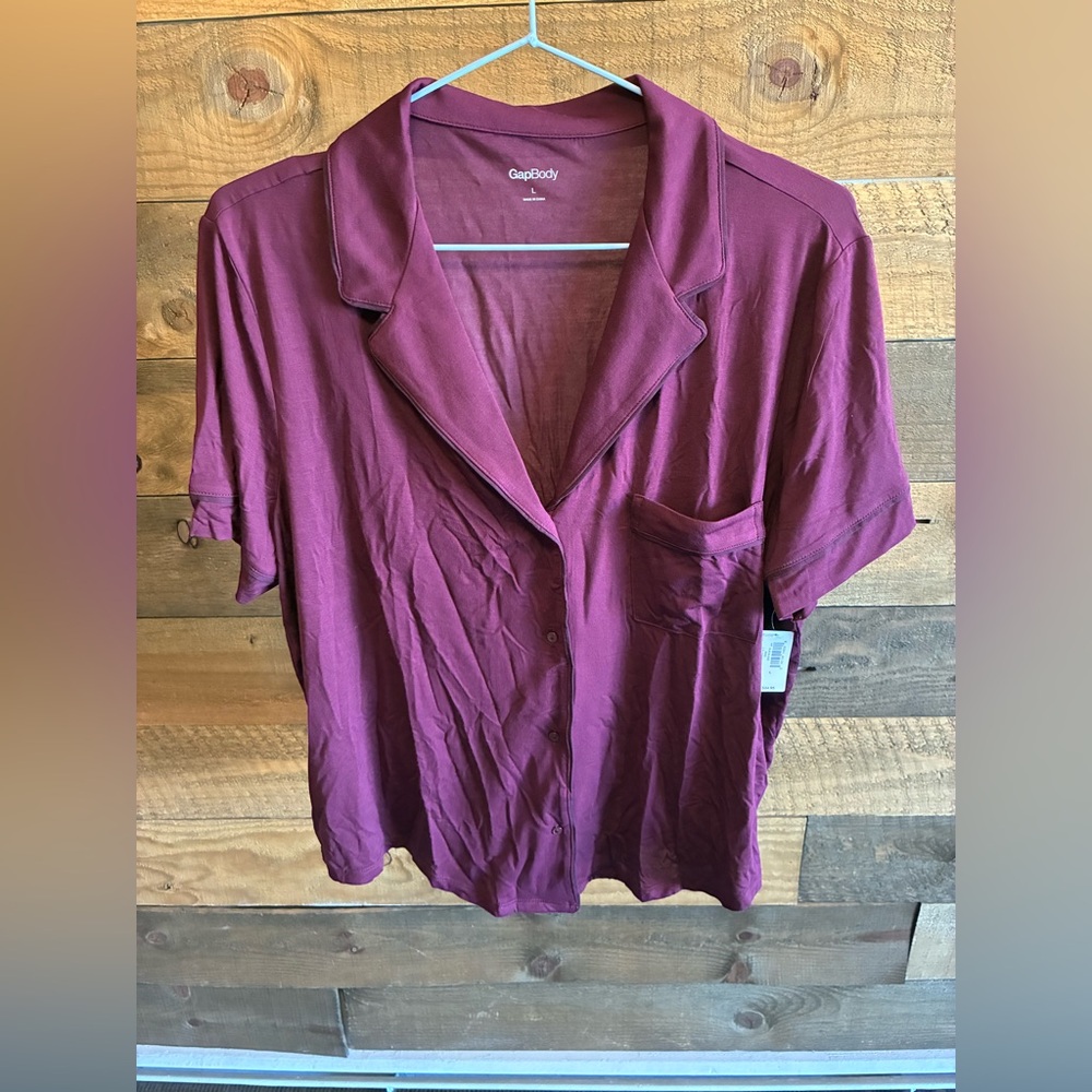 GAP Deep Red Women's Button Down Shirt